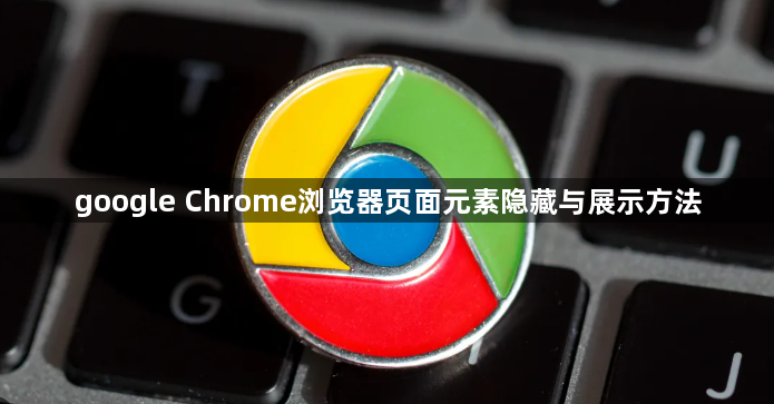 google Chrome浏览器页面元素隐藏与展示方法1
