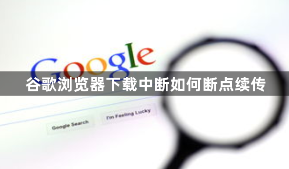谷歌浏览器下载中断如何断点续传1