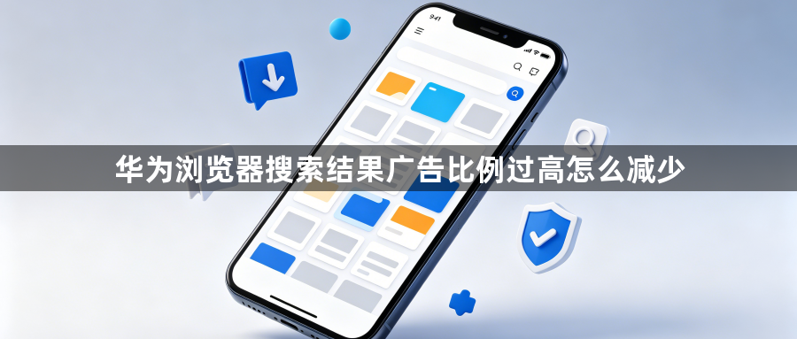 华为浏览器搜索结果广告比例过高怎么减少1