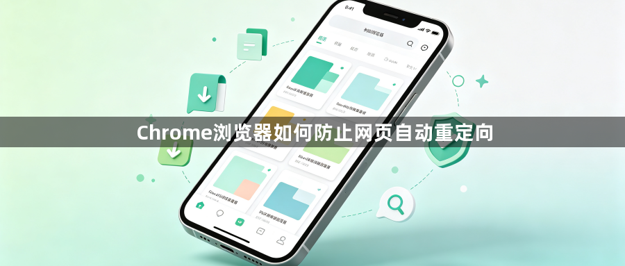 Chrome浏览器如何防止网页自动重定向1