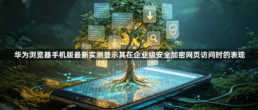 华为浏览器手机版最新实测显示其在企业级安全加密网页访问时的表现1